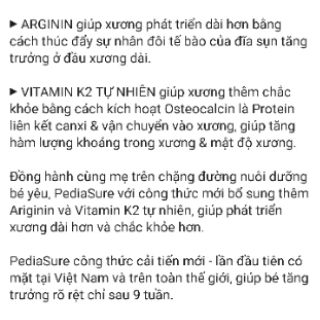 SỮA PEDIASURE 50G (Tặng bao lì xì 2020)