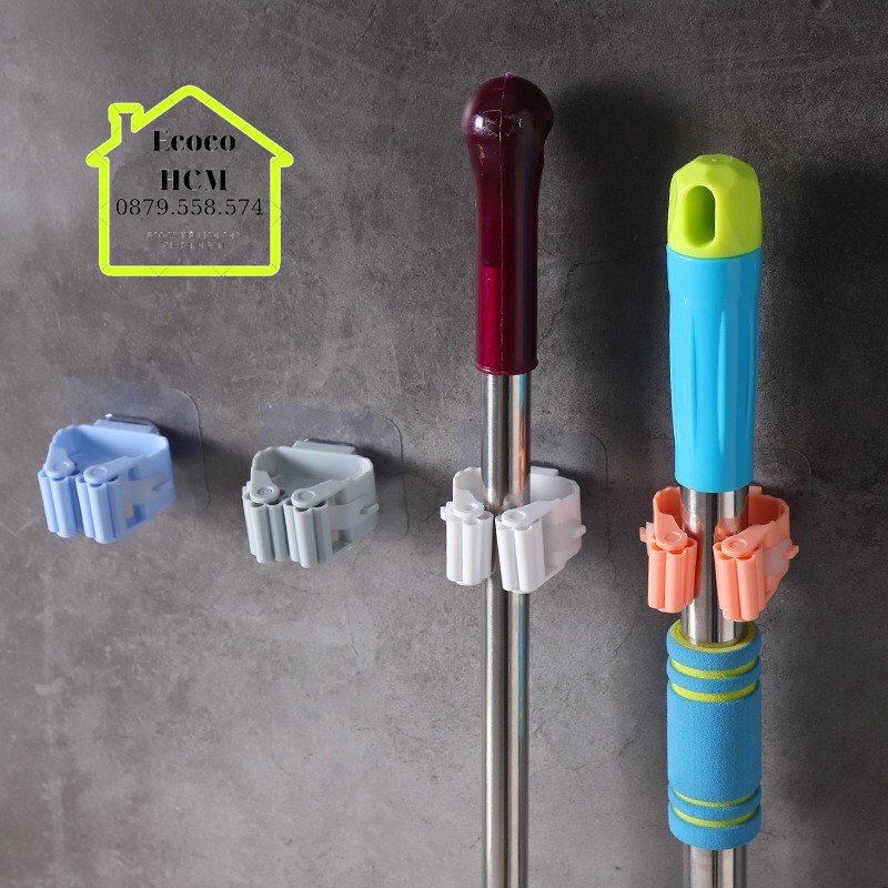 Móc treo chổi dán tường đa năng