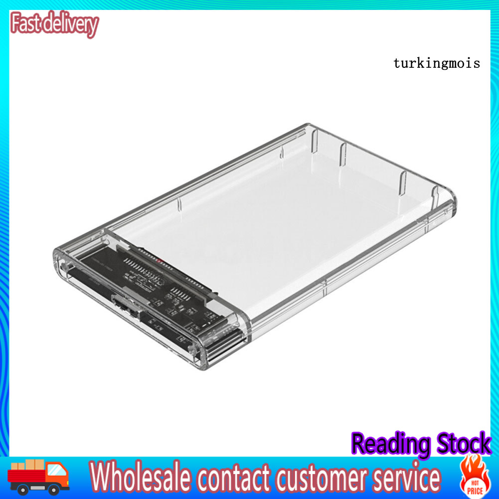 Hộp Đựng Ổ Cứng Ngoài Trong Suốt Có Cổng Usb 3.0 Tiện Dụng