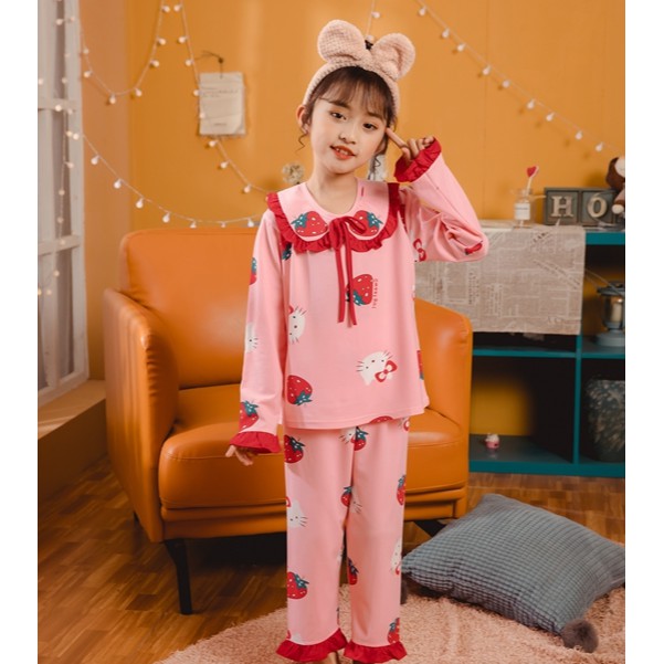 Bộ pijama tay dài cho bé gái