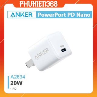Củ sạc nhanh chính hãng Anker 20W chuân typeC-lightning cho Xsmax,11promax,12promax,13pro,13promax