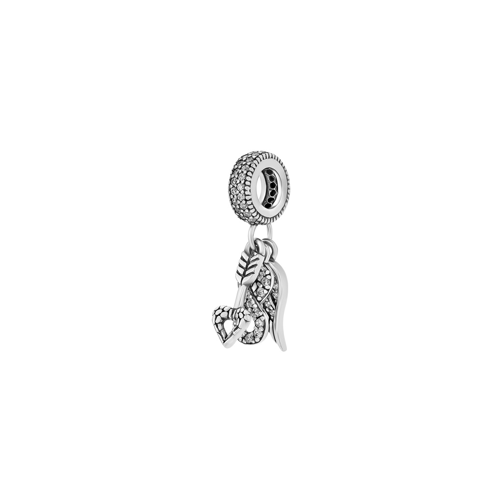 Hạt Charm bạc đính đá ECZ PNJSilver gắn mũi tên XMXMA060001