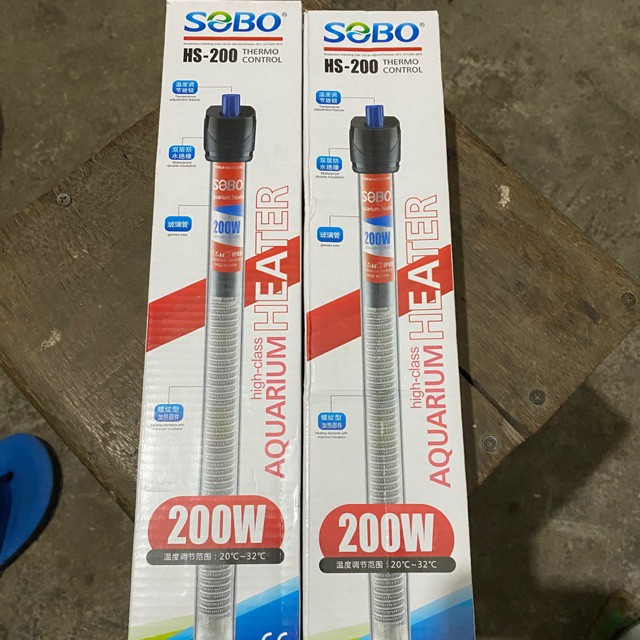 Máy Sưởi SOBO HS-200W Máy Sưởi Cân Bằng Nhiệt Độ Hồ Cá Hồ Thủy Sinh