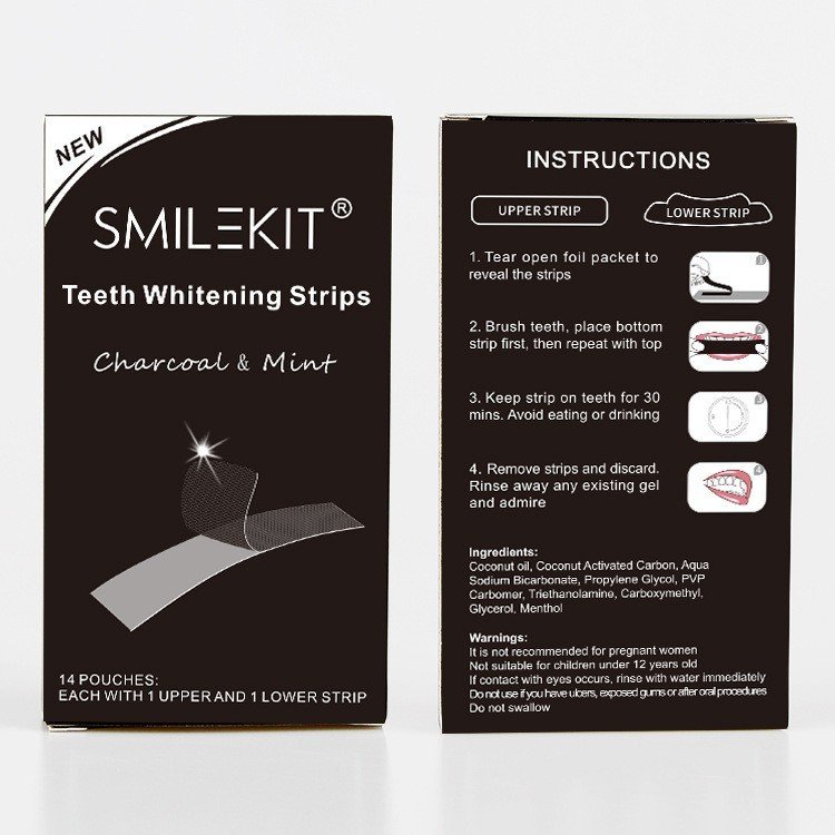 Miếng dán trắng răng 5D White Teeth Whitening cao cấp, trắng răng bật tông không đa.u, không ê buốt