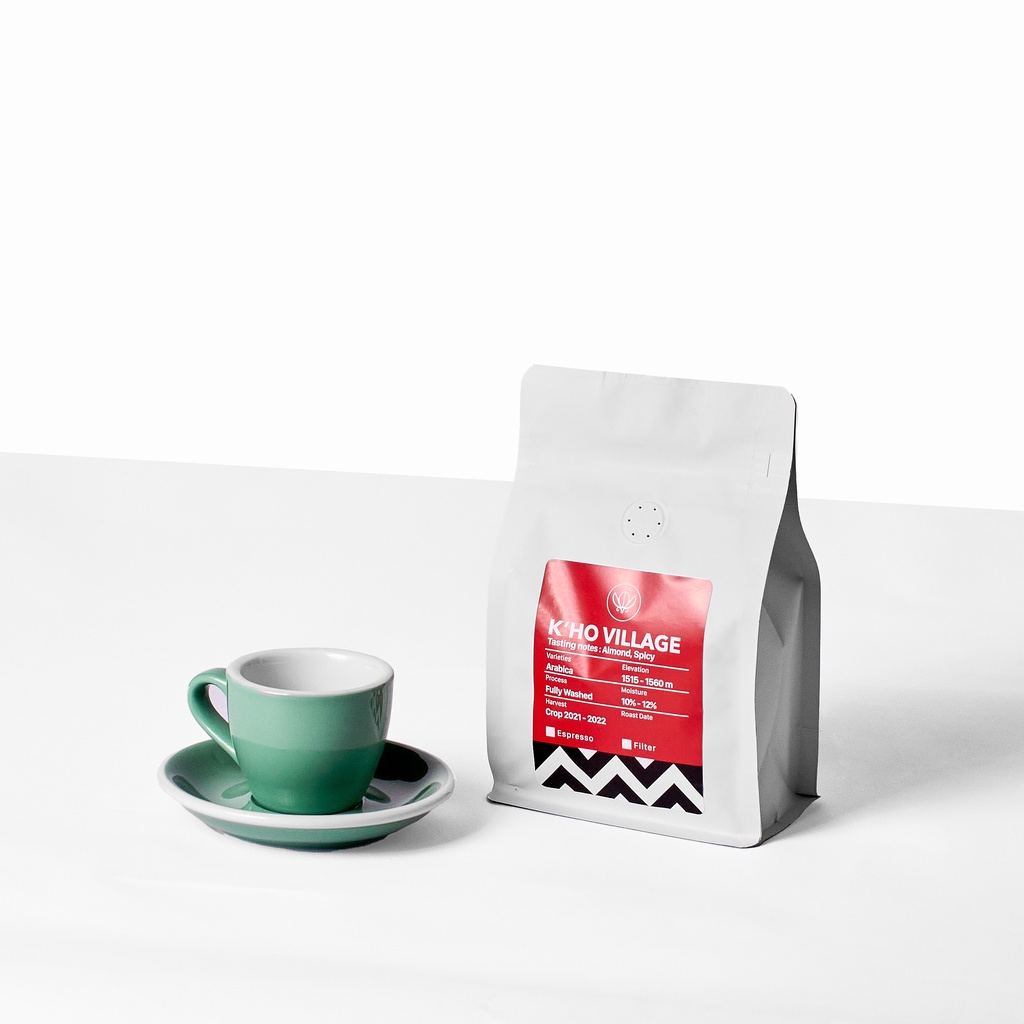Cà phê đặc sản rang mộc Arabica 100% K'Ho Village, rang vừa  THE MARRIED BEANS