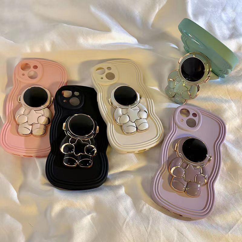 Ốp Điện Thoại Chống Sốc Có Giá Đỡ Hình Phi Hành Gia Cho IPhone 7 8 Plus X XS Max 11 12 13 Pro Max