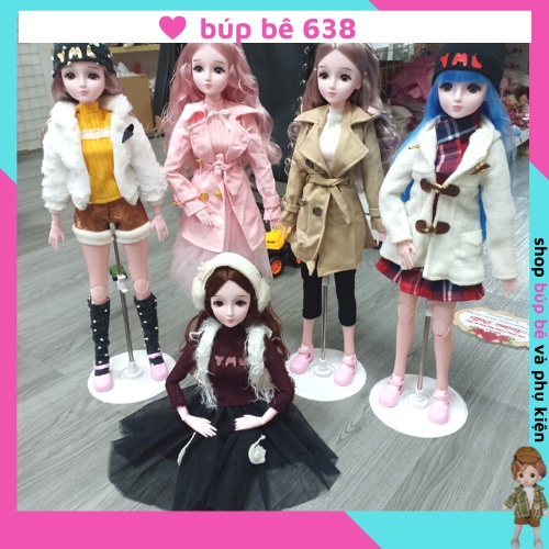 Sét Quần Áo Thu Đông Cao Cấp Cho Búp Bê BJD Cao 60cm