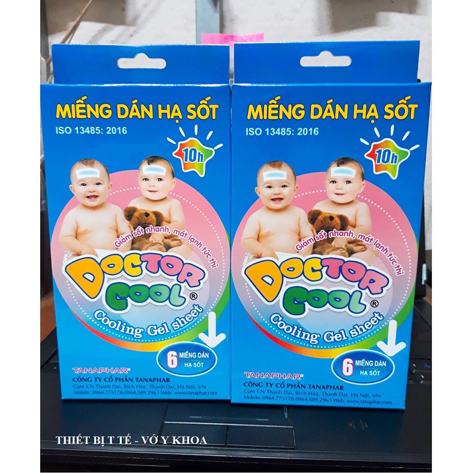 Miếng dán hạ sốt Doctor Cool - hộp 6 miếng