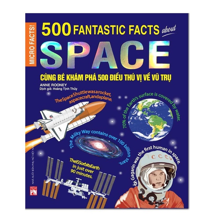 Sách:Micro Facts! 500 Fantastic Facts About Space - Cùng Bé Khám Phá 500 Điều Thú Vị Về Vũ Trụ