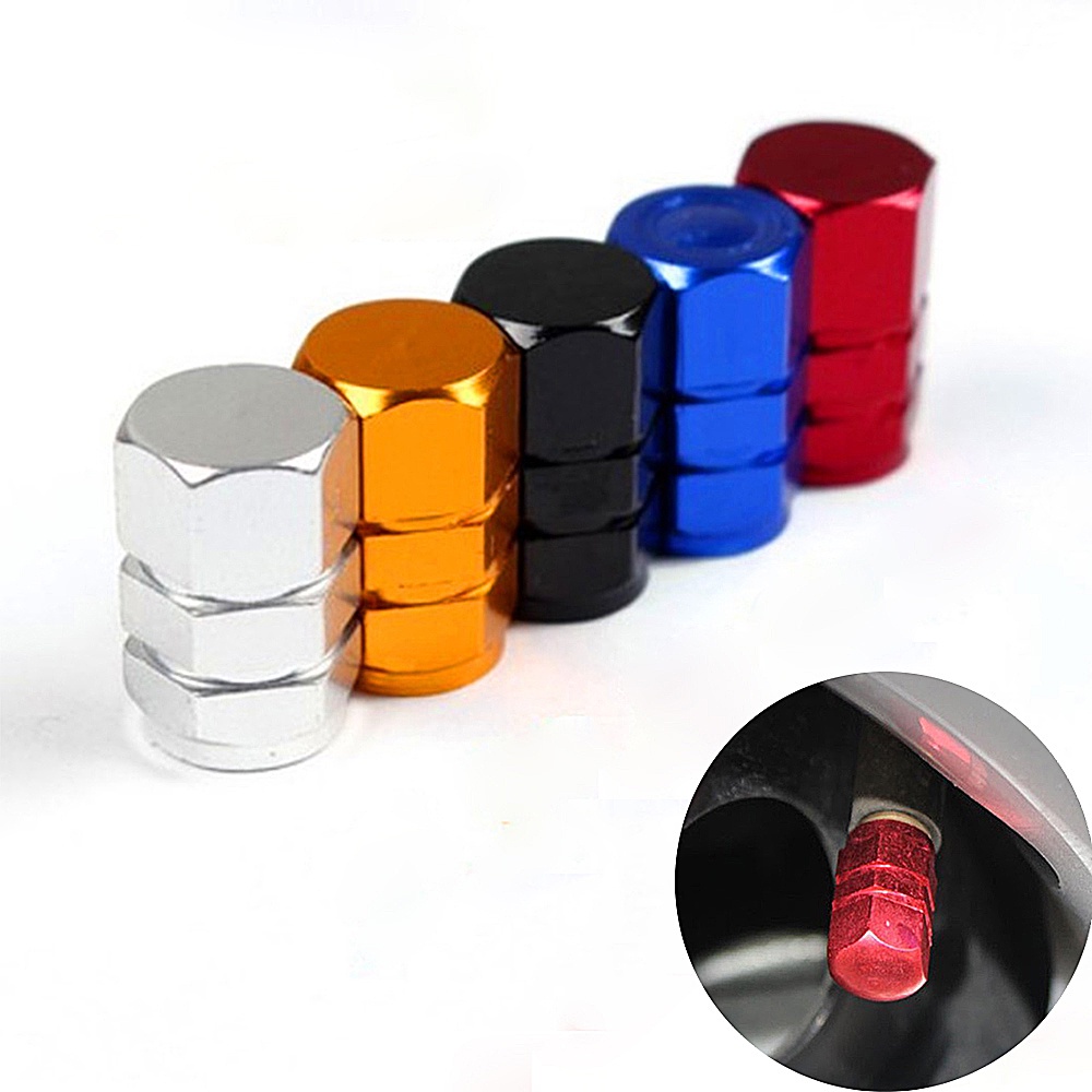 4 cái Nắp van lốp ô tô Nắp van nhôm