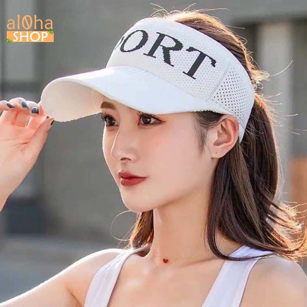 Nón chóp len - mũ lưỡi chai hở đầu thể thao Sport cá tính, năng động - al0ha Shop