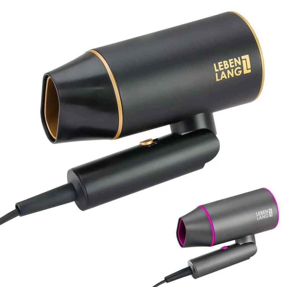 Máy sấy tóc tạo kiểu LEBENLANG 2 chiều nóng lạnh, gấp gọn tiện lợi, chống xơ rối tóc bằng công nghệ ion