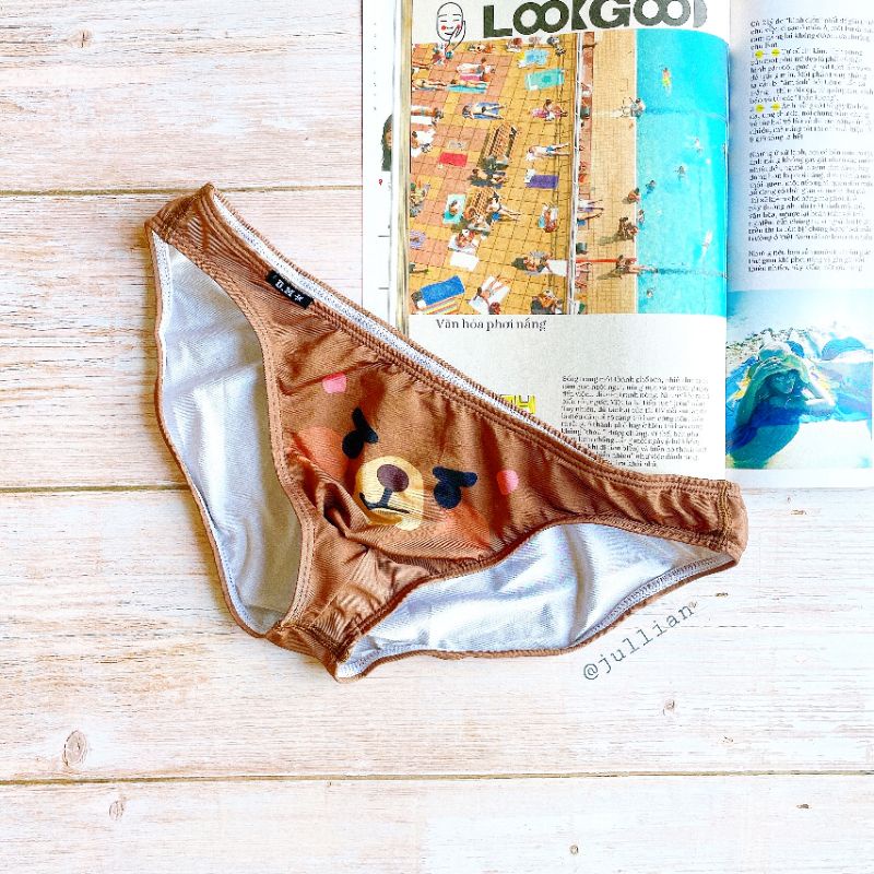 - Quần lót Nam D.M hoạ tiết Gấu siêu cute - DM A9