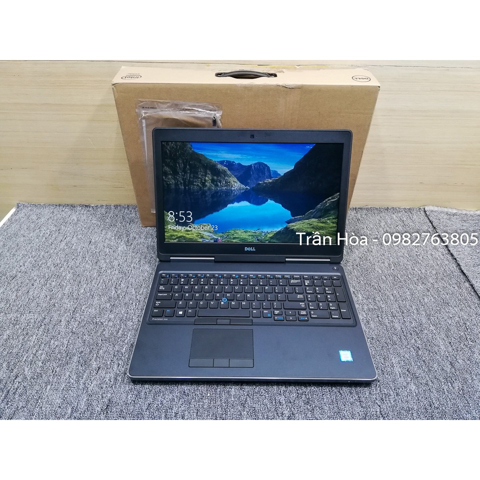 Laptop chuyên đồ họa Dell Precision 7520 - Core i7 7820HQ, Ram 32GB, ổ SSD 512GB, VGA Nvidia Quadro M2200.