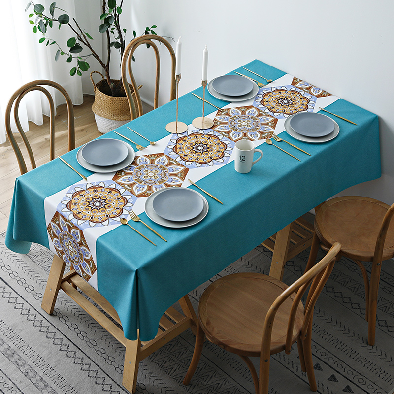 Nordic tablecloth waterproof and oil-proof disposable net red PVC table cloth household rectangular coffee table table cloth art ins table mat