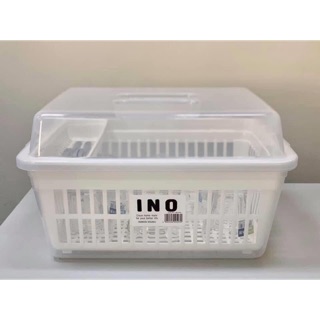 Rổ úp bát đĩa có nắp inomata