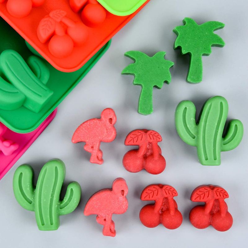 Khuôn Silicone 10 Ngăn Tạo Hình Lá Phong Trang Trí Bánh