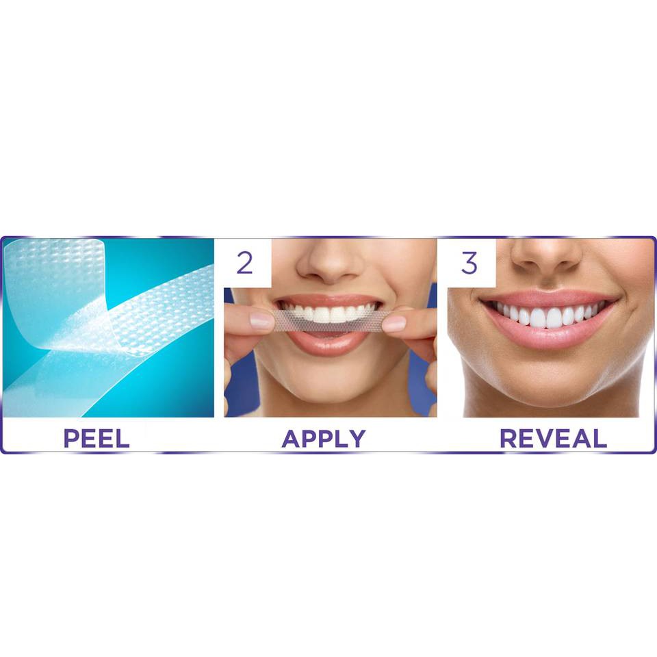 [Tách lẻ] Dán trắng răng Crest 3D Whitestrips BRILLANCE white ( 30 phút )