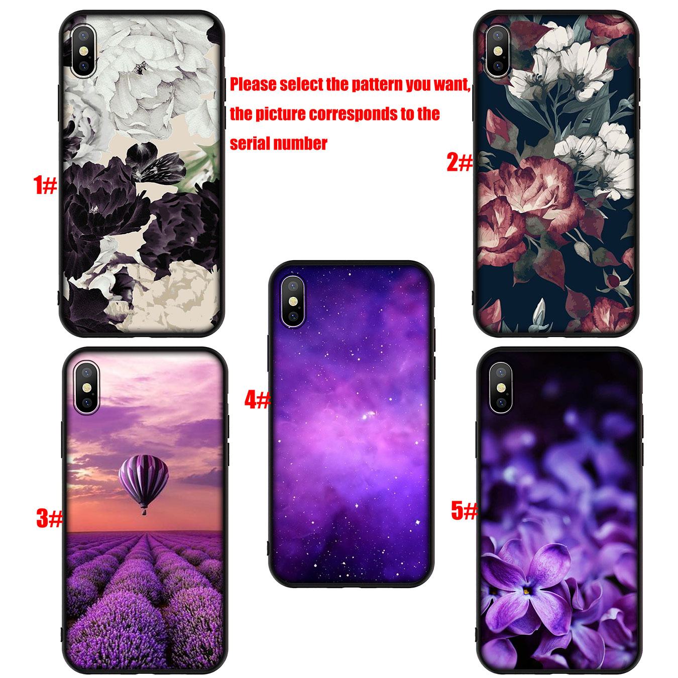 Samsung Galaxy A02S J2 J4 Core J5 J6 Plus J7 Prime j6+ A42 + Phone Case Soft Silicone Casing Rose infinity on Purple lavender flower