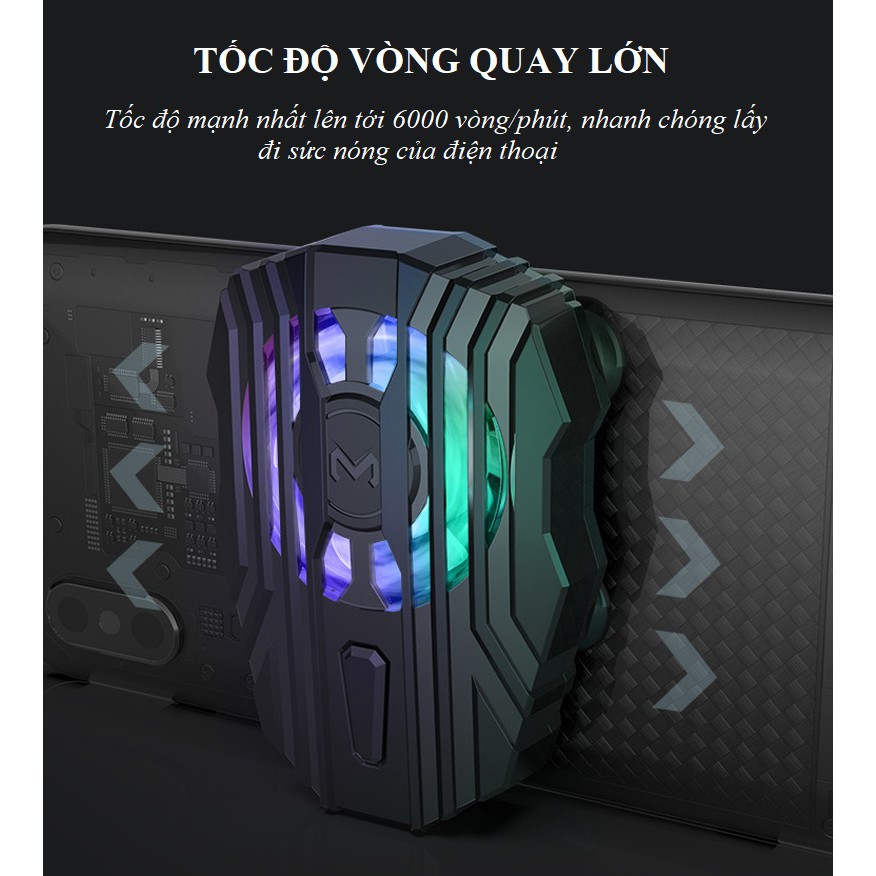 Quạt Tản Nhiệt❤️FREESHIP❤️ Quạt Tản Nhiệt Điện Thoại Cao Cấp -  Quạt Tản Nhiệt Sò Lạnh Memo FL01