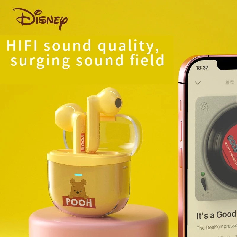 Tai nghe Disney C E-823V không dây mini hai chế độ kèm mic kiểu dáng thể thao
