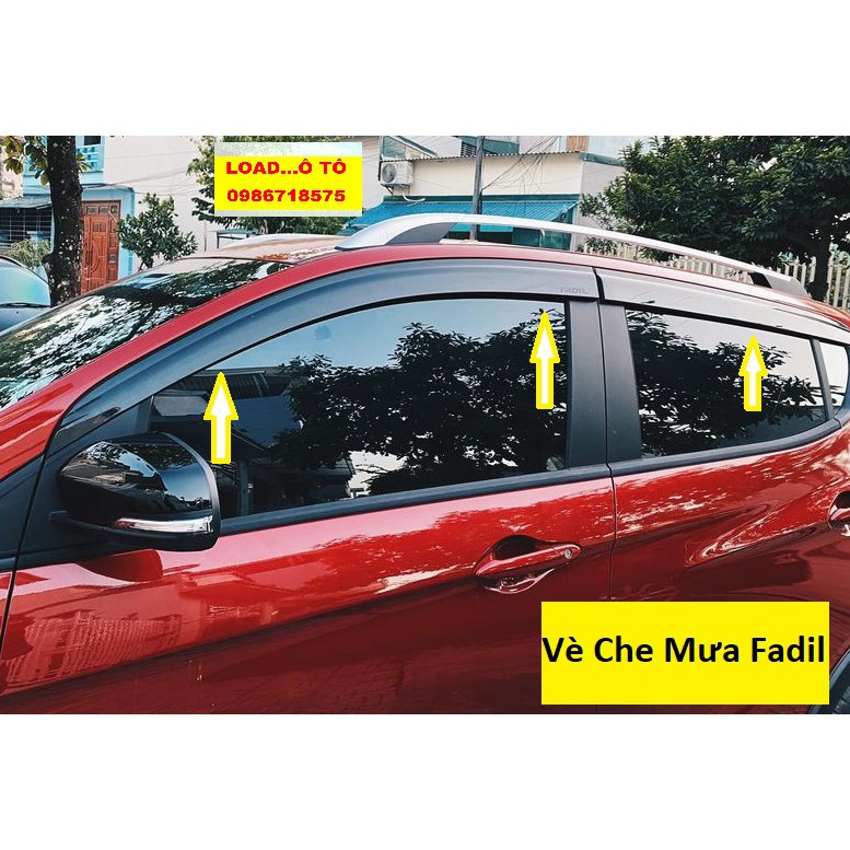 Bộ Vè Che Mưa xe Vinfast Fadil 2022-2019 Đen Cao Cấp Hàng Dày Đẹp