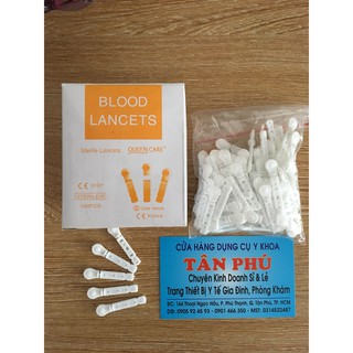 Hộp 100 kim chích lấy máu accu chek (kim dẹp)