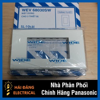 [Bộ 10 cái] Mặt 1, Mặt 2, Mặt 3 công tắc ổ cắm Panasonic dòng Wide, Dòng mặt cho hạt to