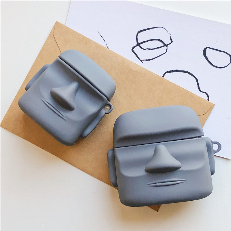 Vỏ đựng bảo vệ hộp sạc tai nghe Airpods 1/ 2 hình tượng đá Phục Sinh