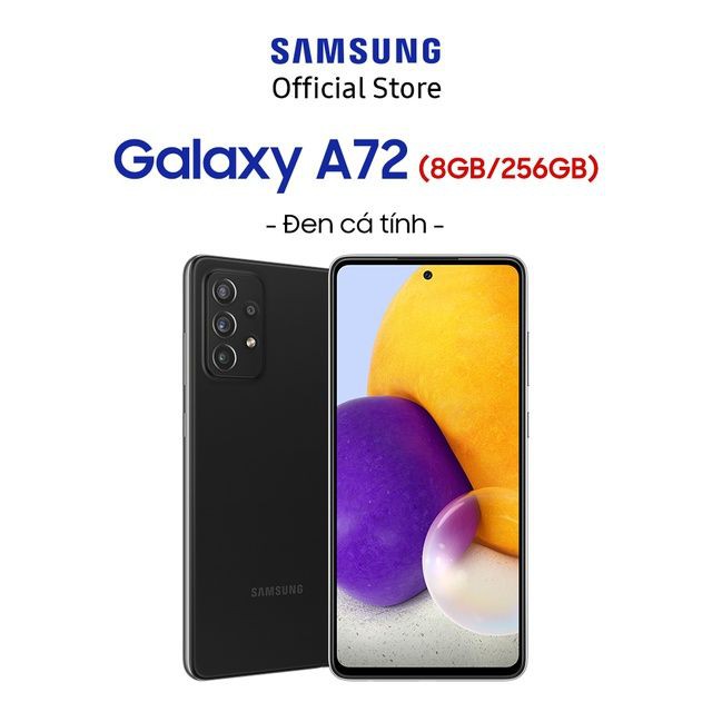 [Mã SKAMA07 giảm 8% đơn 250k]Điện Thoại Samsung Galaxy A72 (8GB/256GB) - Hãng Phân Phối Chính Thức | BigBuy360 - bigbuy360.vn