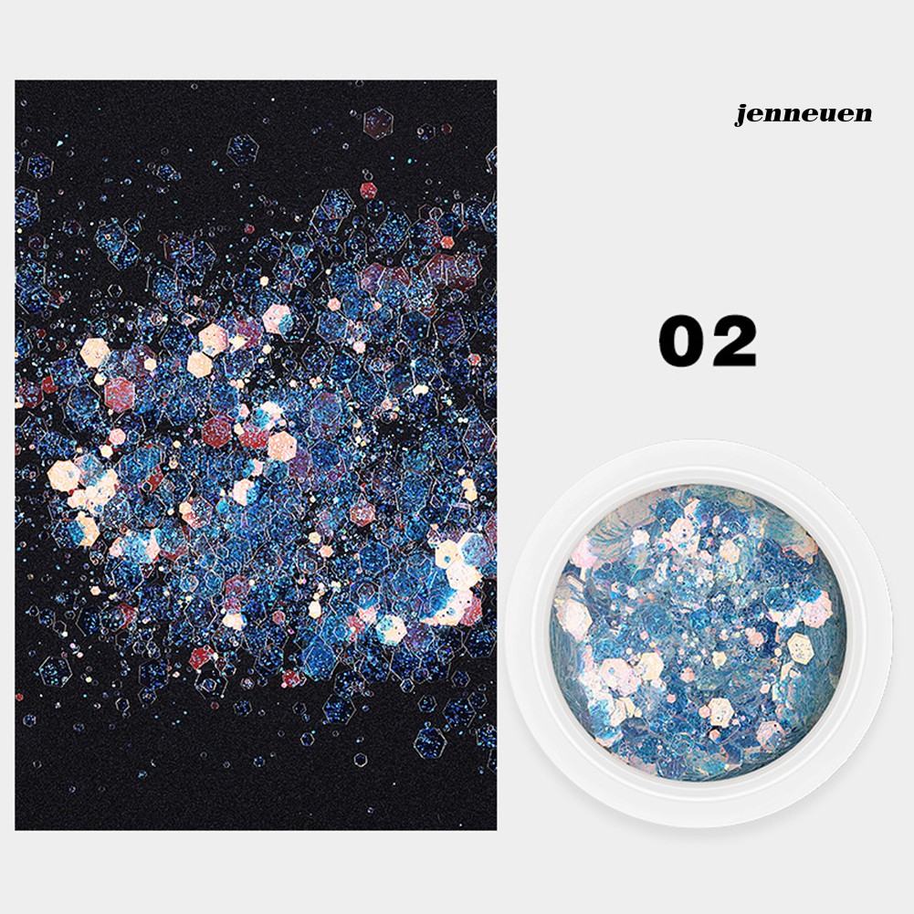 Phấn ánh nhũ kim tuyến dùng trang trí móng tay 3D phong cách nghệ thuật