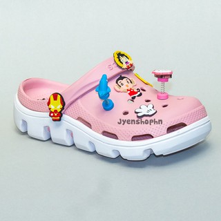 Dép Cross cá sấu hồng đế Full Tag cao cấp [ Giá Sỉ+ Box Hãng + Loại Xịn Nhất+ 6 jb stic ]