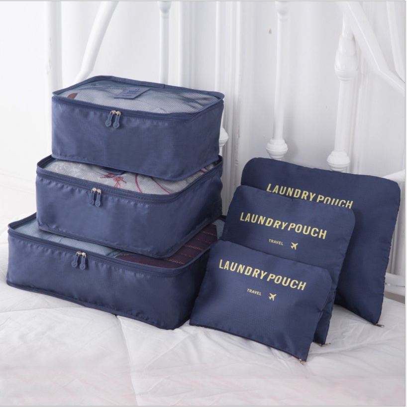 Bộ túi du lịch 6 túi secret pouch travel, TRƠN