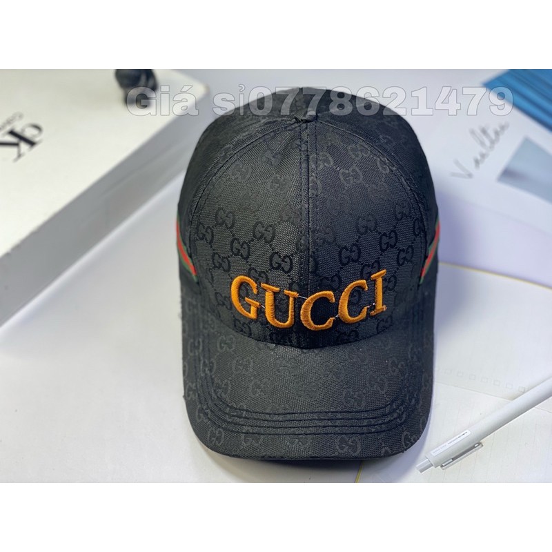Nón kết lưỡi trai in gg thêu chữ hông thời trang nam nữ