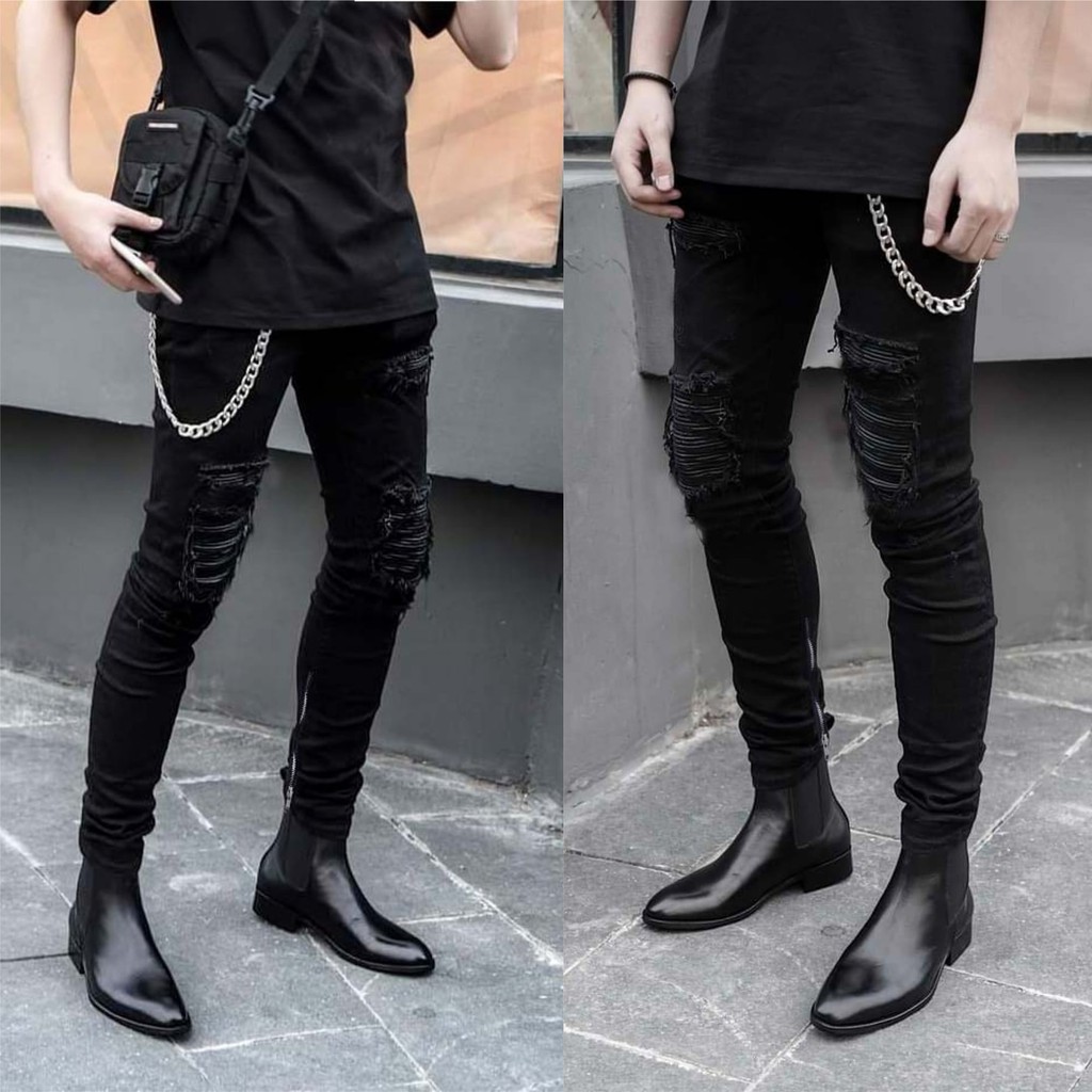 Quần Jean Nam Zipper Phối Kiểu ( QJ20 ) | BigBuy360 - bigbuy360.vn