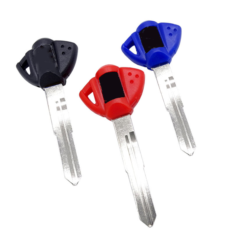 Xe Máy Trống Chìa Khóa Uncut Lưỡi Cho Suzuki GSXR600 750 1000 1300 SV650 1000 Chìa Khóa Xe Máy Trống Có Lưỡi Dao Đen / Đỏ / Xanh Dương