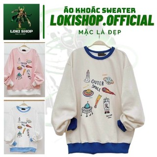 Áo Khoác Nỉ Sweater Cho nam Cho nữ và Cặp Đôi Có 3 Màu,Form rộng Unisex