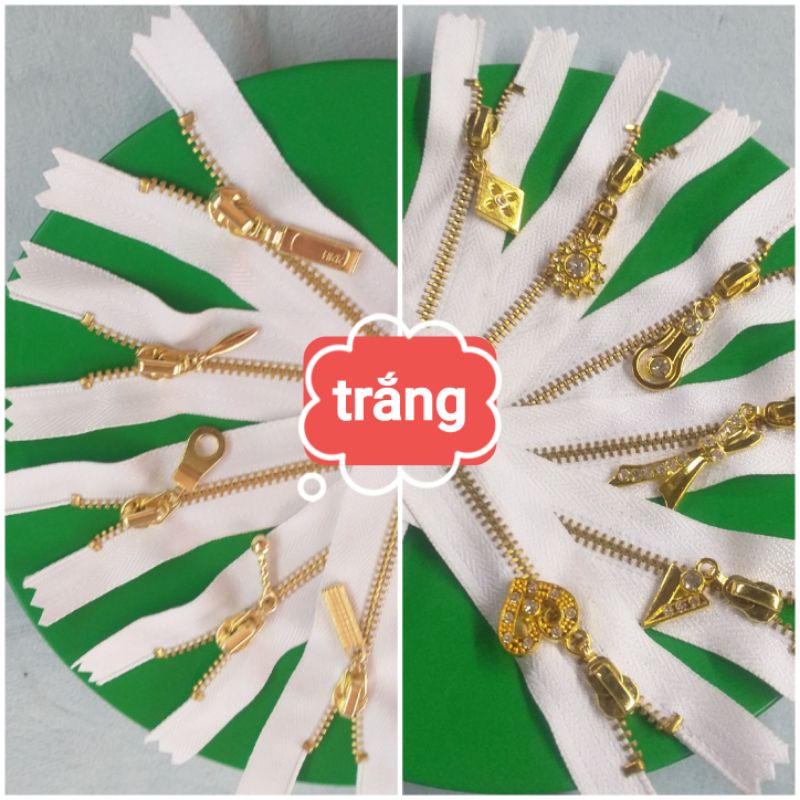dây kéo răng vàng HKK răng 3