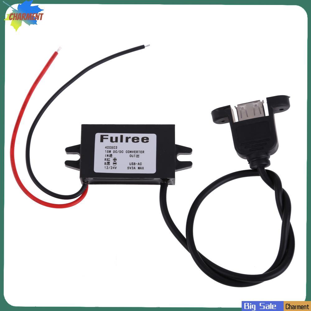 Bộ Chuyển Đổi Nguồn Điện Usb 12v 24v Sang 5v Dc / Dc