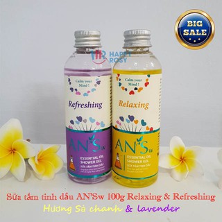 [HOT SALE] Chai mini sữa tắm tinh dầu dưỡng ẩm AN’Sw 100g Relaxing & Refreshing
