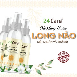 Combo 2 xịt khử mùi thơm phòng 24Care Sả Java + Quế 100ml/chai