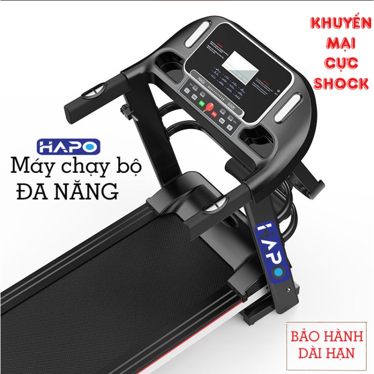 Máy Chạy Bộ Tại Nhà Hapo Gấp Gọn, Máy Chạy Bộ Đa Năng Theo Dõi Sức Khỏe Bảo Hành 2 Năm