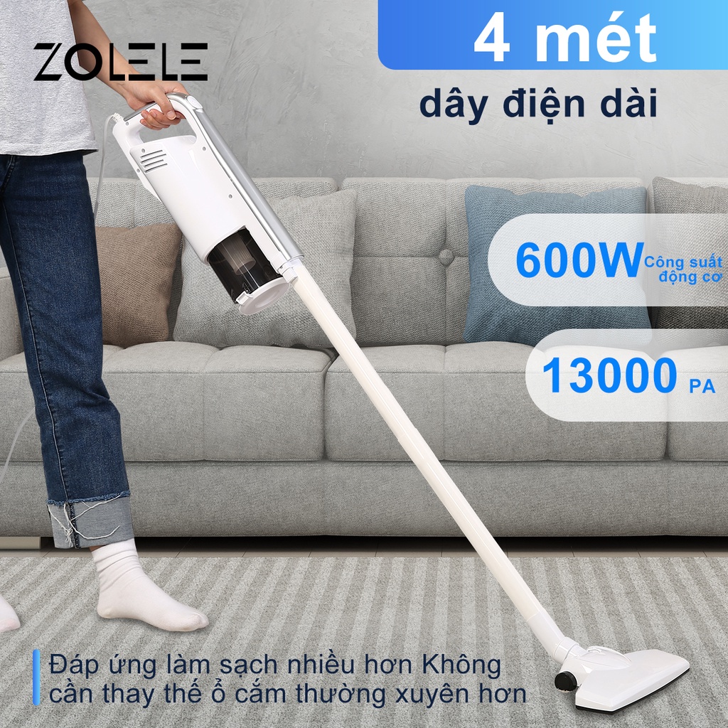 Máy hút bụi đa chức năng ZOLELE Công suất mạnh 600W 13000PA  ZE002 - Chính hãng