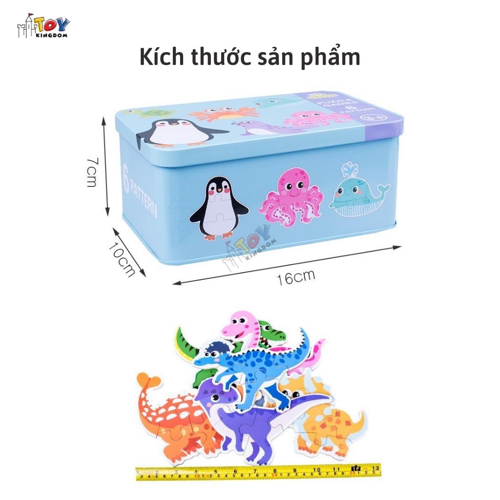 Đồ Chơi Xếp Hình Giáng Sinh Toykingdom - Theo Chủ Đề Noel, Động Vật, Phương Tiện, Có Hộp Đựng, Giúp Bé Sáng Tạo Hơn