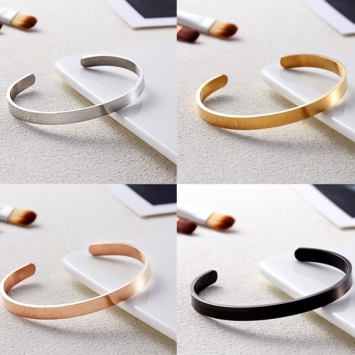 Vòng đeo tay RINHOO FRIENDSHIP khắc chữ bằng thép không gỉ diy thời trang dành cho nam và nữ