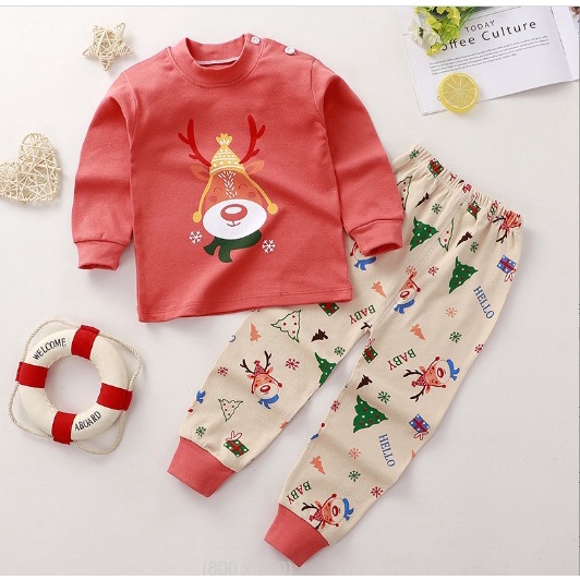 Bộ thu đông cho bé NINOKID1902 in hình ngộ nghĩnh cotton mềm và ấm, Bộ dài tay cho bé trai bé gái 1 2 3 4 tuổi