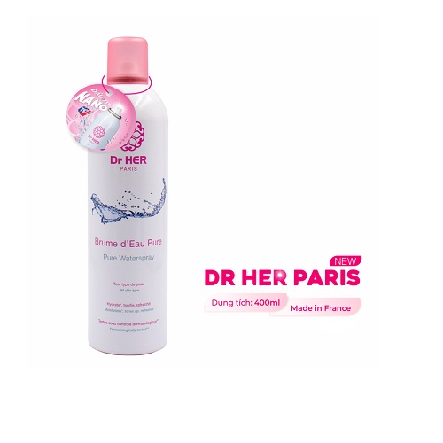 Xịt khoáng cấp ẩm Dr HER Paris_400ML