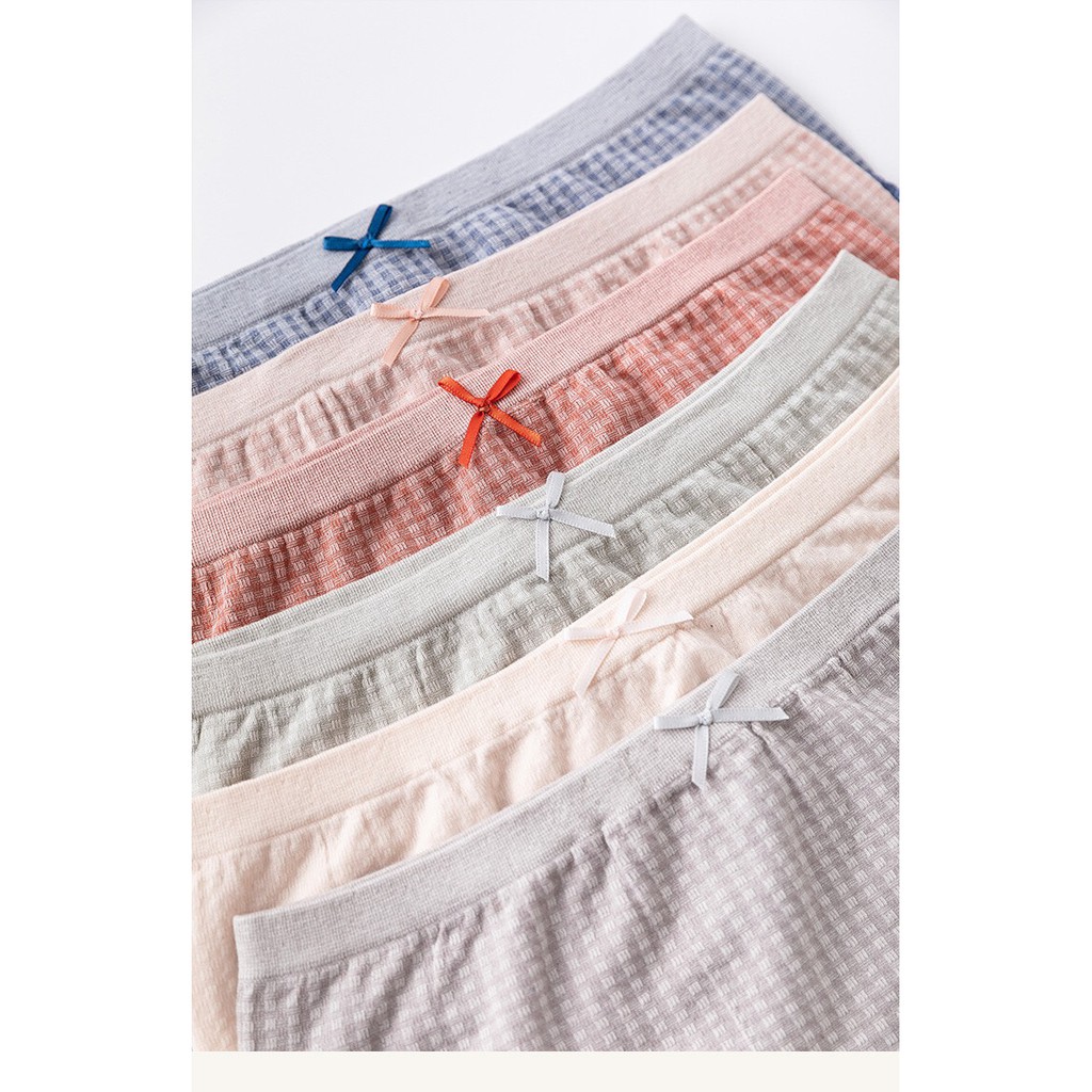 Combo Quần Lót Nữ Cotton Dệt Kim Kẻ Caro Cực Đẹp Giãn 4 Chiều Thấm Hút Tốt Hieu Store24h - 609