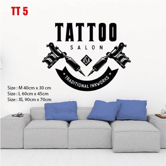 Decal in trang trí Tattoo Studio , thu hút khách hàng, tạo điểm nhấn, tăng doanh thu  P1