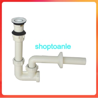 [FREESHIP] Combo 10 bộ xi phông thoát nước chậu rửa mặt chất liệu bằng nhựa 100% ( xiphong chậu rửa mặt) lavabo